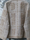 INTO THE EAST 25 Autumn/Winter Tussah Silk Patchwork Cardigan Jacket ITE-E1DGSS012SD22JK-SHA Sand
